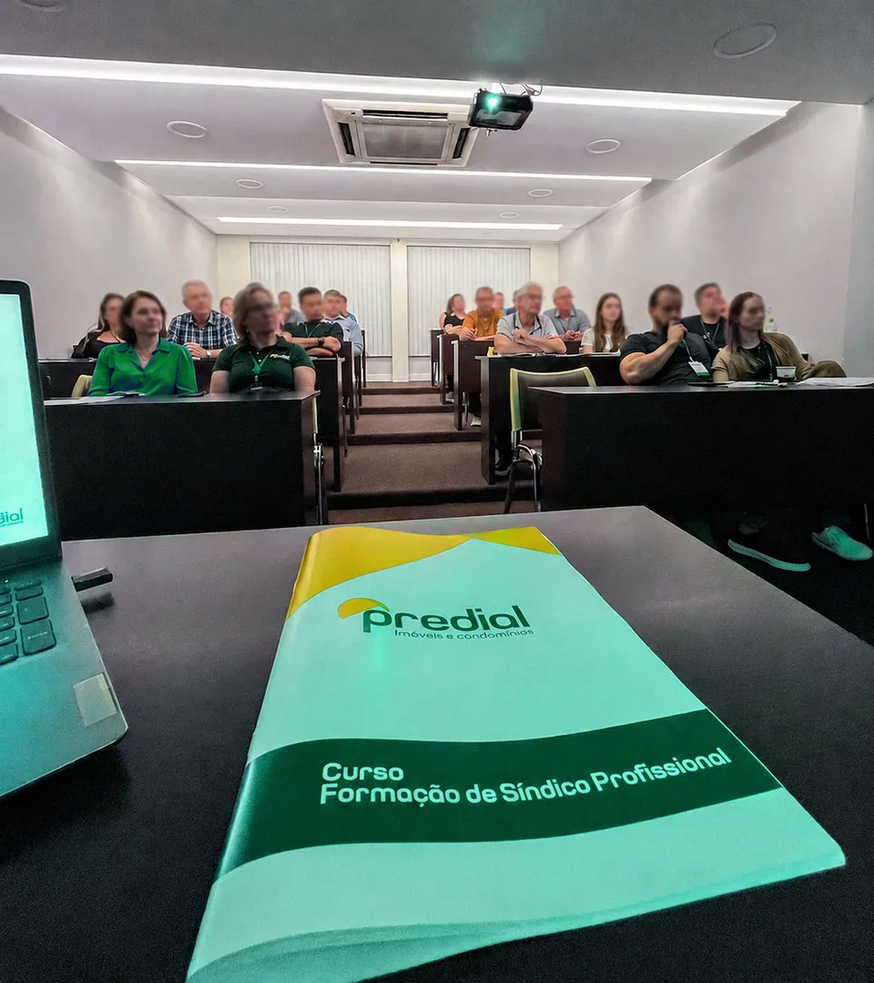 Sala de aula da última edição do Curso de Formação de Síndicos do Grupo Predial 360